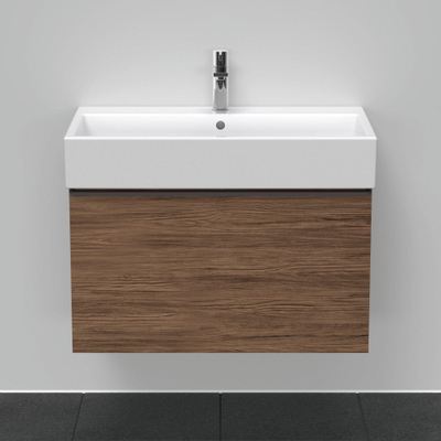 Duravit D-Neo wastafelonderkast 78.4x44x44.2cm 1 lade Noten (donker) Mat