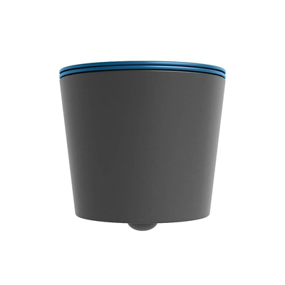 Mondiaz LAVIE hangtoilet – spoelrandloos – 36 x 53 cm – met softclose zitting – Dark grey (grijs), zitting Jeans (blauw)
