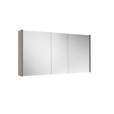Saniclass Prime Armoire miroir - 120x63x16cm - incluant panneaux latéraux - taupe