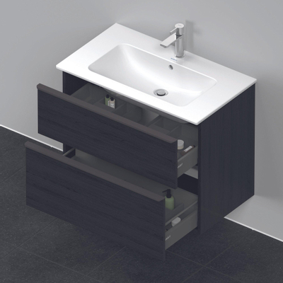 Duravit D-neo Meuble sous vasque 81x46.2x62.5cm 1 tiroir Chêne (noir) mat