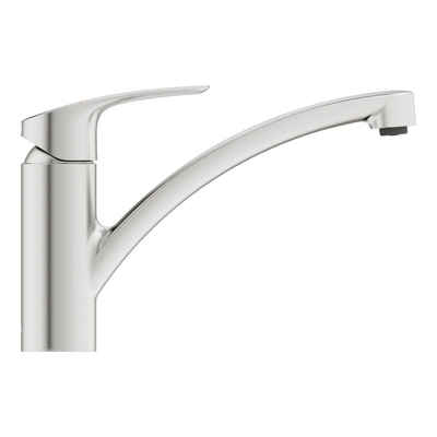 GROHE Eurosmart Mitigeur de cuisine - bec pivotant - SuperSteel brossé