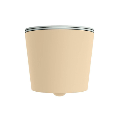 Mondiaz LAVIE hangtoilet – spoelrandloos – 36 x 53 cm – met softclose zitting – Sand (beige), zitting Greey (lichtgroen/grijs)