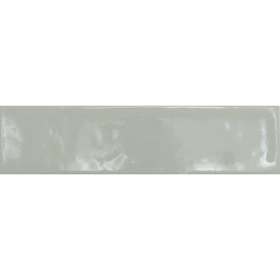 Quintessenza Cromia 26 Wandtegel 7x27cm 10mm witte scherf Verde2 Lucido