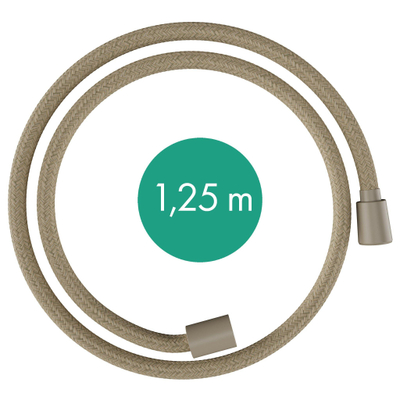 Hansgrohe Designflex Planet Edition textiel - doucheslang - 125cm - mat zand (beige)