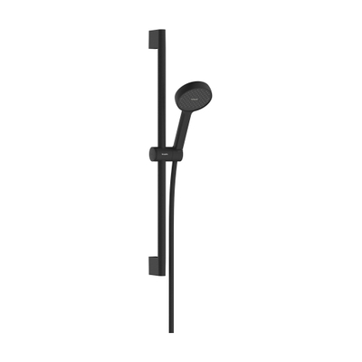 Hansgrohe Activera S glijstangset - 65cm - 1 straalsoort - ecosmart - mat zwart