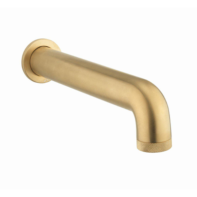 Crosswater Union Baduitloop - 24.7cm - gecoat messing geborsteld (goud)