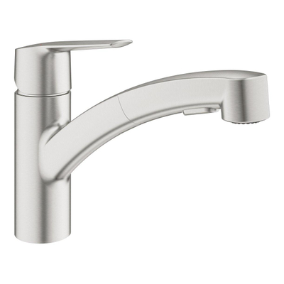 GROHE Start keukenmengkraan met handdouche Steel