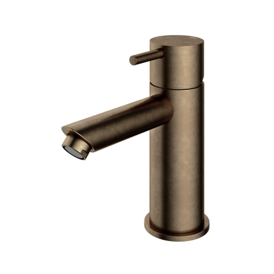 Hotbath Cobber mitigeur de lavabo bas avec bec droit sans vidage laiton vieilli