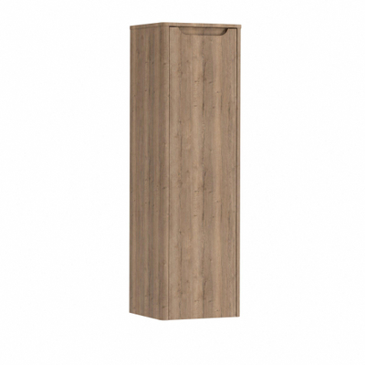 H&R badmeubelen Juice Hoge Kast - 40x35x130cm - met ronde hoeken - 1 deur - linksdraaiend - charleston