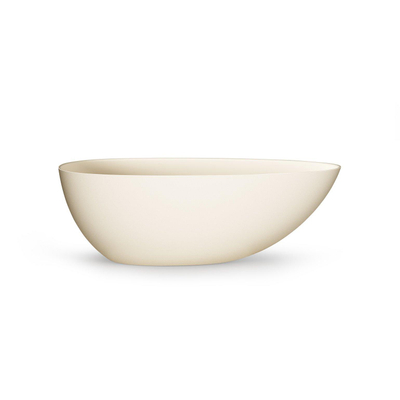Zeza Element Vrijstaand Bad - 170x80x55cm - solid surface - mat crème (beige)