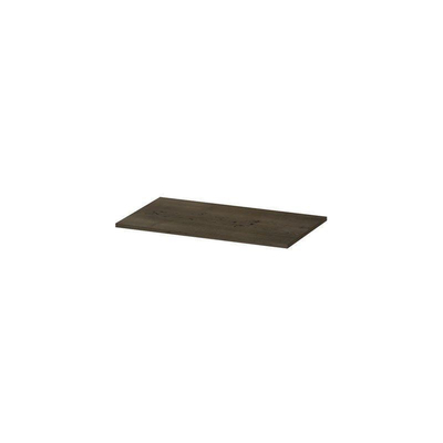 INK Topdeck Wastafelblad - 80x45x2cm - tbv onderkast - MDF - Fineer Charcoal