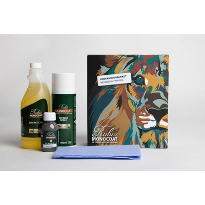 Forzalaqua kit d’entretien pour chêne massif de couleur black oiled incluant éponge abrasive, chiffon et huile