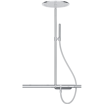 Axor 800 Colonne de douche pluie avec robinet thermostatique 2 voies avec douchette stick 2 voies chrome