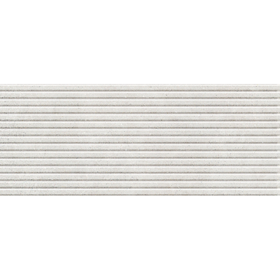 Cifre Ceramica Borneo - Carrelage mural - 30x75cm - rectifié - effet béton - White decor mat (blanc)