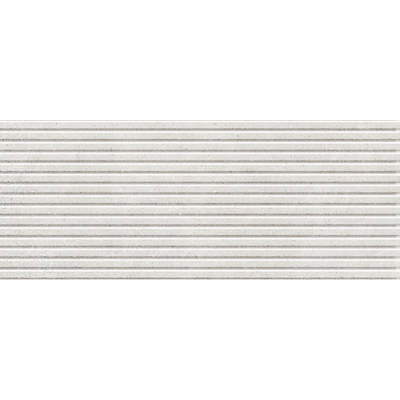 Cifre Ceramica Borneo wandtegel - 30x75cm - gerectificeerd - Betonlook - White decor mat (wit)