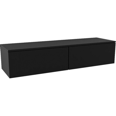 MONDIAZ ALAN MODULE Wastafelonderkast - 140x45x30cm - 2 lades - push to open - MDF - Urban mat