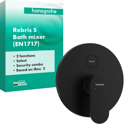 Hansgrohe Rebris S mengkraan inbouw voor iBox Universal 2 mat zwart