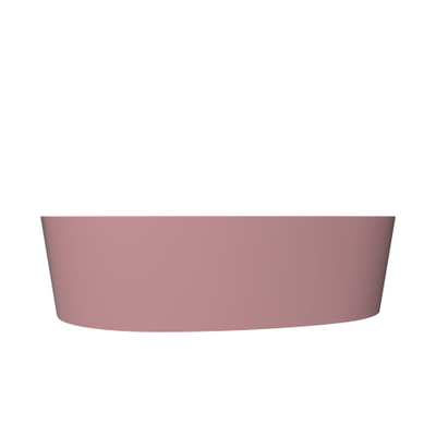 Arcqua Rocker Waskom - opbouw - organisch - links - 50x37cm - mat roze