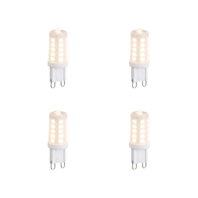 Luedd Lampe LED - lot de 4 - G9 - 3W - 2700K - 250LM - à intensité réglable