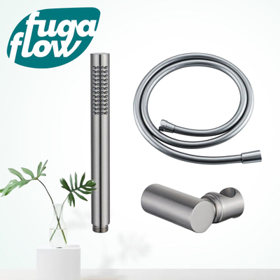 FugaFlow Eccelente Sobrado ensemble de douche à main avec support de douche à main et tuyau lisse en acier inoxydable