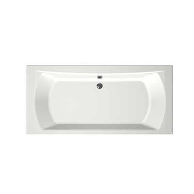 Xenz Robijn Baignoire Duo - 190x90x48 - bonde Centrale - acrylique - blanc mat