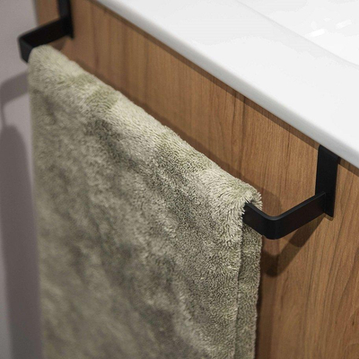 Saniclass Chaci porte-serviettes - universel - noir mat