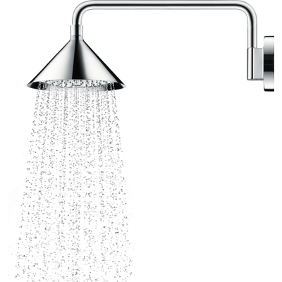 AXOR Front 240 pomme de tête 2jet avec bras de douche 40cm orientable à 150 degrés fixation murale chrome