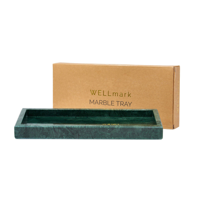 Wellmark Plateau en marbre 30x13cm Marbre Vert