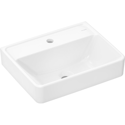 Hansgrohe Xanuia Q Wastafel/Fontein - 50x39cm - inbouw - 1 kraangat - zonder overloop - glans wit
