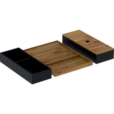 Geberit set lade-indelers bovenste la - 60cm lava-bamboe - lava bamboe antraciet
