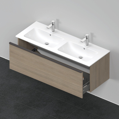 Duravit D-neo Meuble sous vasque 128x46.2x44cm 2 tiroirs Chêne (terra) mat