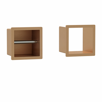 Fortifura Calvi Inbouw Reserve- en toiletrolhouder - PVD - geborsteld koper
