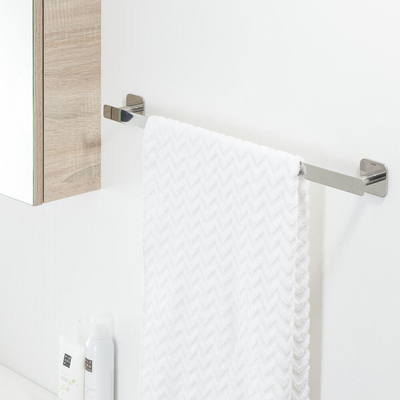 Tiger Colar Porte-serviettes - 60cm - simple - auto-adhésif - acier inoxydable poli