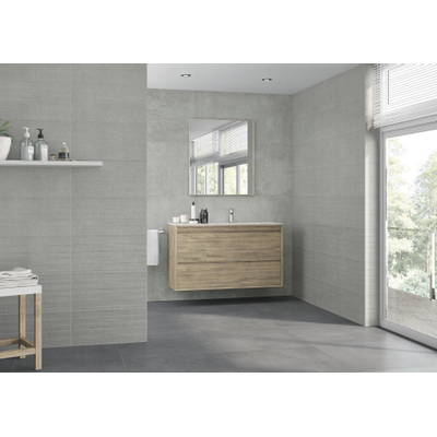 Terravito Urbano wand- en vloertegel - 30x60cm - 9mm - Rechthoek - Betonlook - Antraciet mat