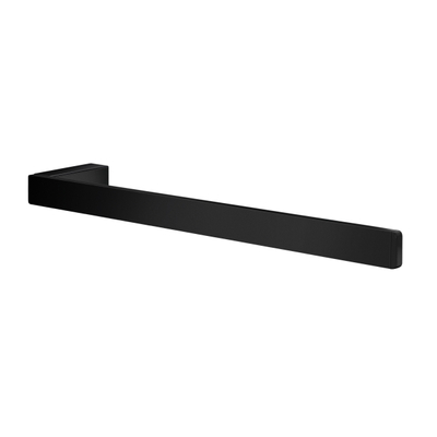 Smedbo Outline Handdoekhouder - 38x2.2x5.2cm - ophangen - Aluminium Mat zwart