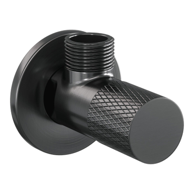 BRAUER Gunmetal Carving Robinet d'arrêt d'angle - G1/2 - Gunmetal brossé