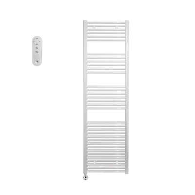 Sanicare HVS Elektrische Radiator - 172x45cm - 920W - met afstandsbediening - thermostaat - wit - linksonder - wit