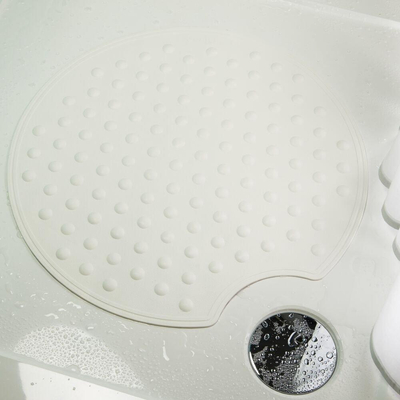 Sealskin Rotondo Tapis de sécurité Ø 55 cm Caoutchouc Blanc