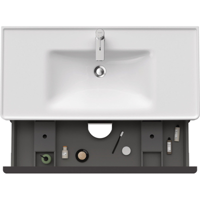 Duravit D-Neo Ensemble de meuble avec meuble sous-lavabo avec 2 tiroirs avec softclose 100x20x48cm incl. lavabo blanc brillant