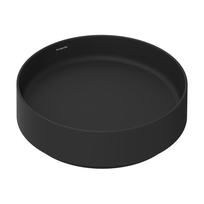 Hansgrohe Xuniva Vasque - 40x40cm - ronde - sans trou de robinet - sans trop-plein - noir mat