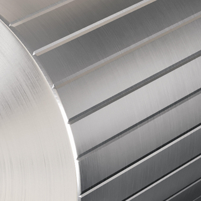 BRAUER Stripe Mitigeur lavabo encastré - bec courbé et rosaces - modèle A1 - couleur inox brossé PVD