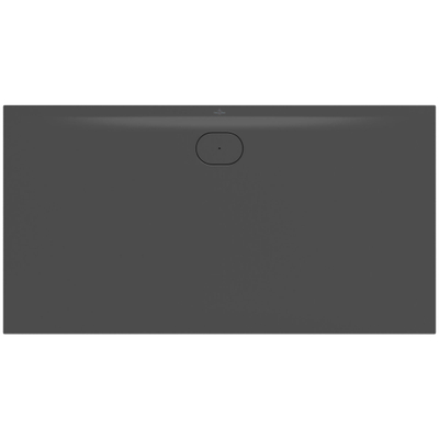 Villeroy & Boch Ecora douchebak - 170x90x3.5cm - afvoer lange zijde - anthracite (antraciet)