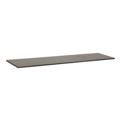BRAUER Vulcanic plan vasque - 160x46x2cm - sans trou de robinet - pierre naturelle - basalte anthracite