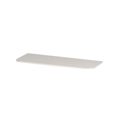 INK Concept R Wastafelblad - 120x45x1.7cm - tbv afgeronde onderkast - MDF lak - Mat wit