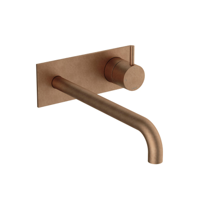 Hotbath Cobber Afbouwdeel - voor wastafelkraan - 25cm uitloop - Living colours - messing verouderd koper (goud)