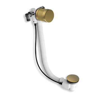 Xenz Serviceartikel Luxe vidage/combinaison de remplissage de baignoire allongée laiton or brossé