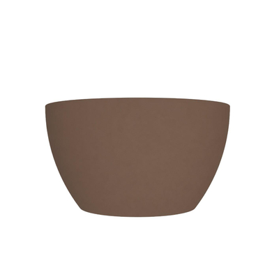 Arcqua Olivia Waskom - 22x22cm - rond - opbouw - mat chocola