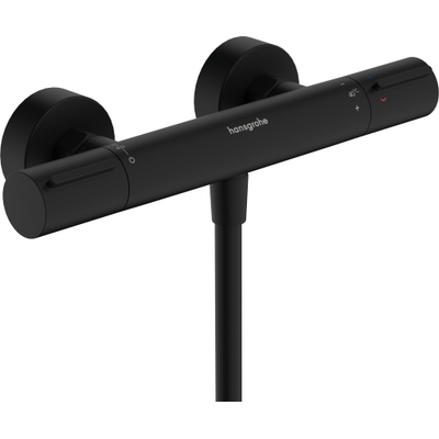 Hansgrohe Ecostat Element Mitigeur de Douche - en saillie - thermostatique - noir mat