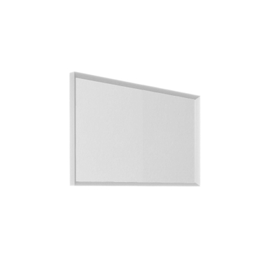 Allibert delta miroir 100x60cm avec cadre blanc mat