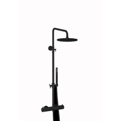 Plieger Roma système de douche thermostatique noir mat